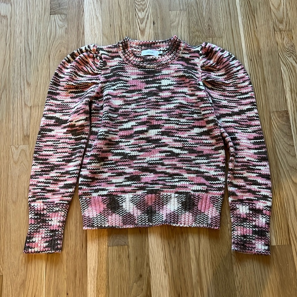 Greylin Puff Shoulder Sweater, Medium